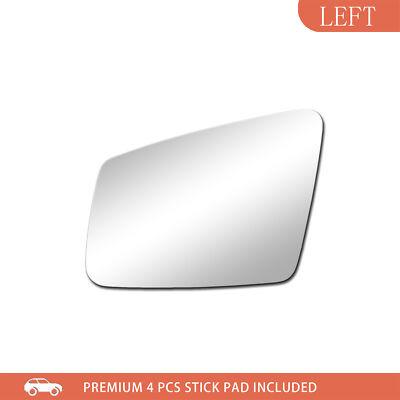Driver Side Left Mirror Glass For Mercedes-Benz C250 C300 C350 (2011-2014) – Flat, Heated, Adhesive Mount