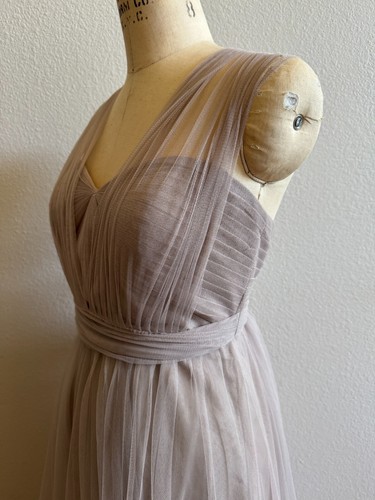 Jenny Yoo Convertible Bridesmaid Dress Annabelle in Moonstone Size 12 GUC - Picture 3 of 11