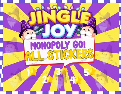 ALL Jingle Joy Stickers Card for Mono GO 5/4/3/2/1  CHEAPEST & FAST DELIVERY 