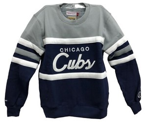 Mitchell-amp-Ness-Navy-Grey-MLB-Chicago-Cubs-Head-Coach-Sweatshirt