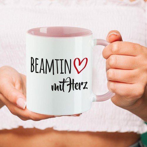Kaffeetasse Beamtin mit Herz Keramik Tasse Geschenkidee Souvenir Präsent Wichtel - Bild 46 von 50