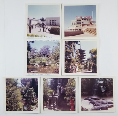 Vintage Photos Golden Gate Park Japanese Tea Garden Cliff House San Francisco CA