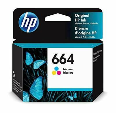 NEW Genuine HP 664 Tri-color Ink Advantage Cartridge - F6V28AL   MAR 2022