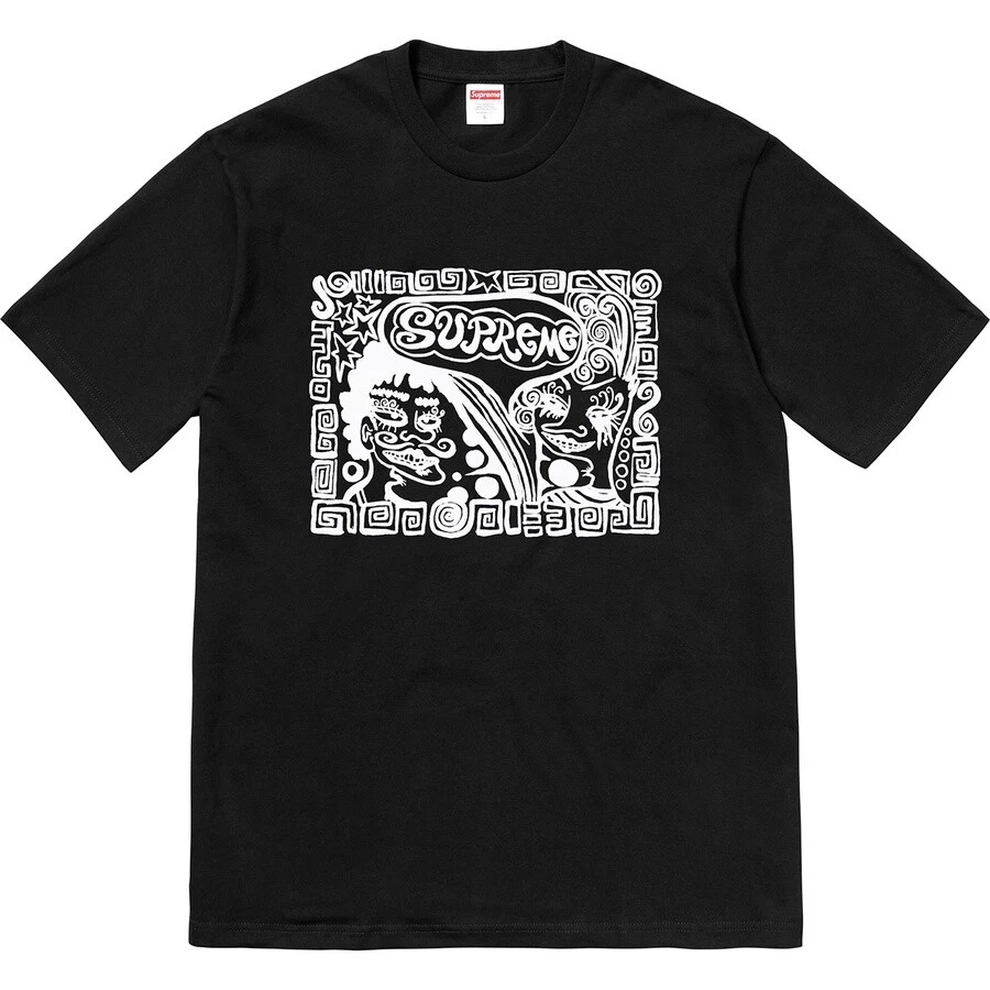 Tee shirt Supreme Faces noir rouge foncé rose bruyère gris F/W 18