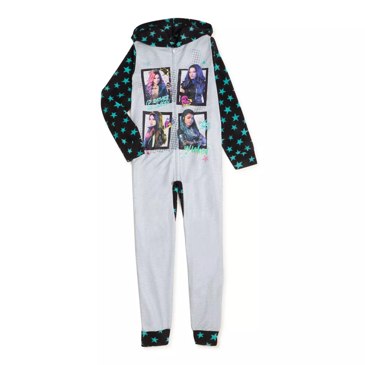 Descendants Characters Hooded Fleece Girls Pajama Sleeper eBay