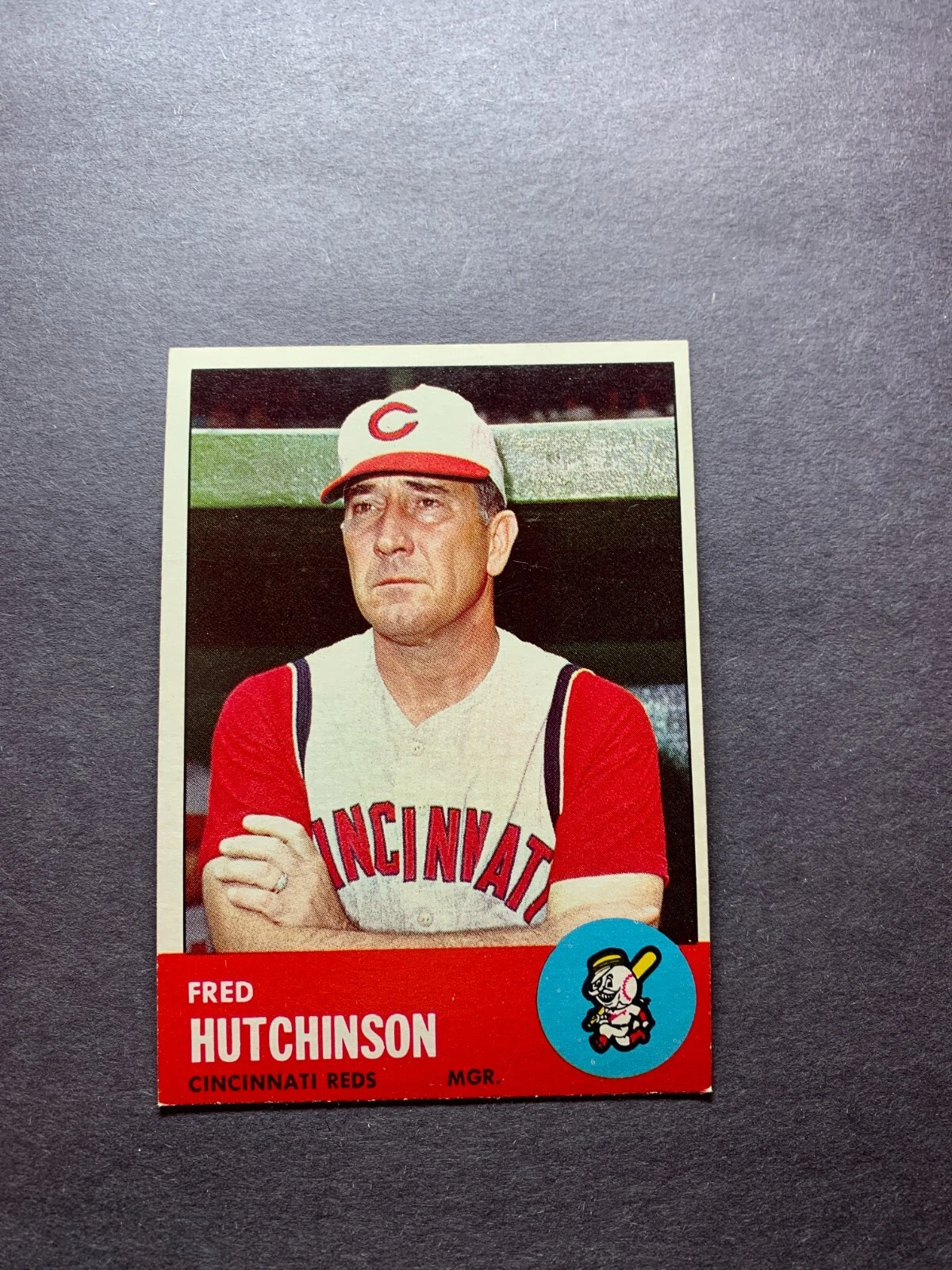 1963 Topps #422 Fred Hutchinson EX/EX+ Reds