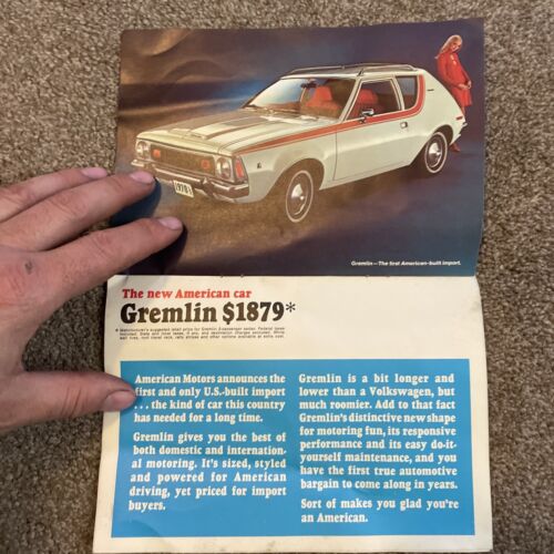 1972 1973 AMC Sales Brochure American Motors Post Cards Lot Amx Cardin Javelin - Picture 16 of 24