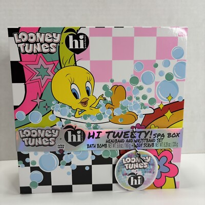 Hi Peach Layne X Looney Tunes Spa Box Tweety Set Limited Edition Body Scrub New