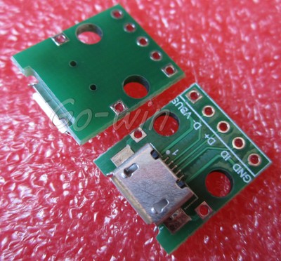 5pcs MICRO USB to DIP Adapter 5pin female connector B type pcb converter WQ 5pcs MICRO USB to DIP Adapter 5pin female connector B type pcb converter WQ