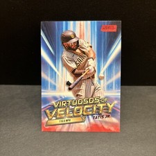 Fernando Tatis Jr 2023 Topps Stadium Club RED Foil Virtuosos Of Velocity Padres
