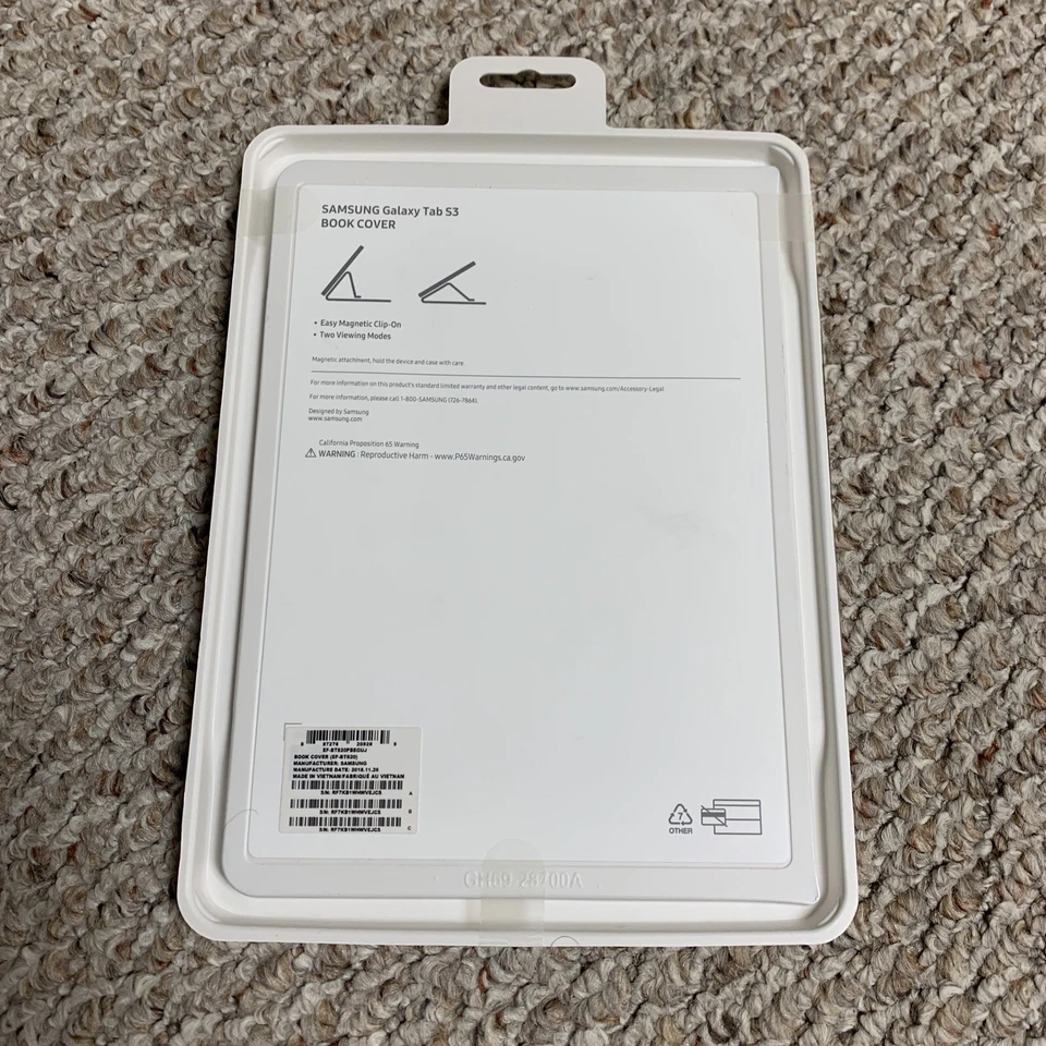 Funda Samsung EF-BT820PBEGUJ Tab S3 Negra NUEVA Foto 2 de 2