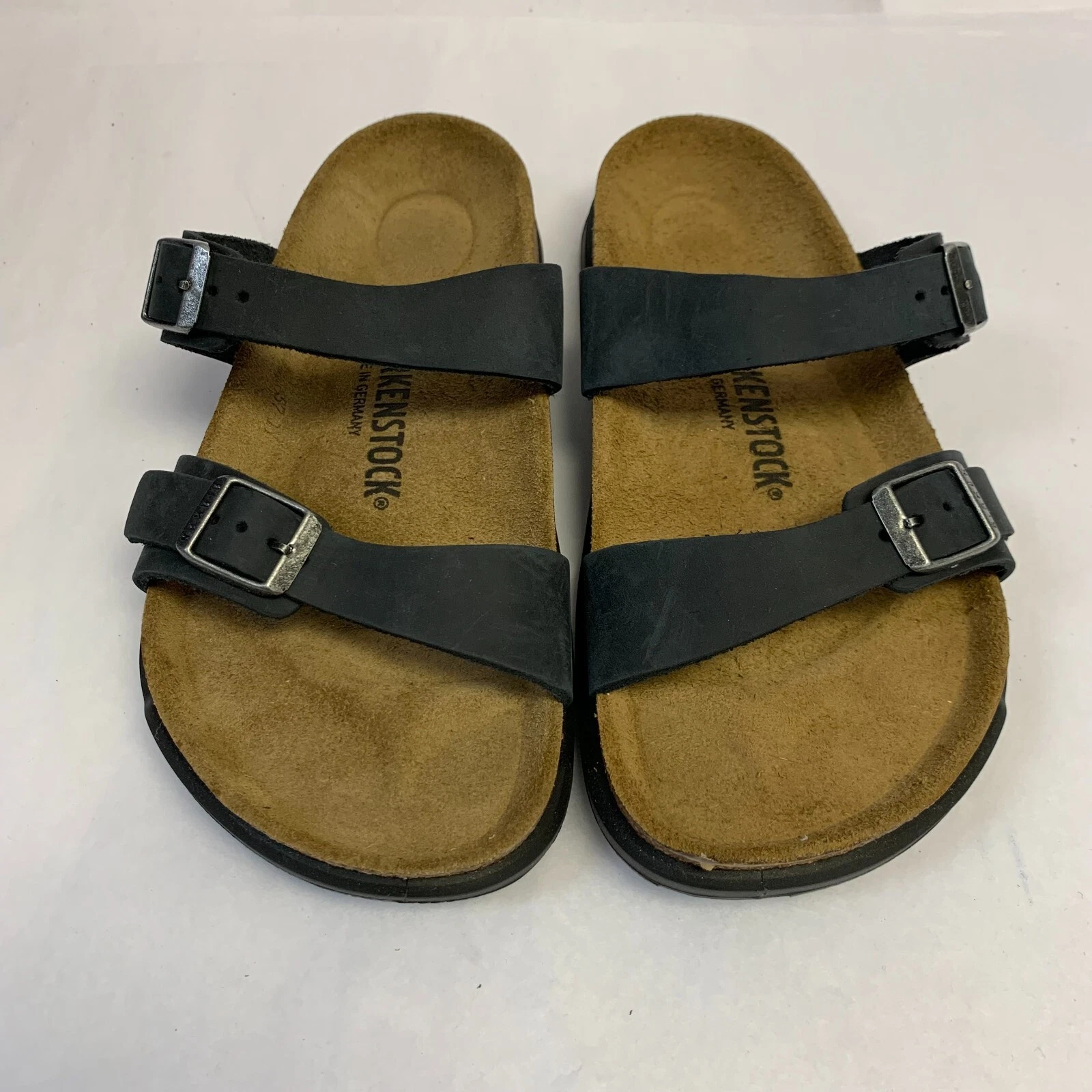 Birkenstock New w/o Box Sierra Black Waxy Leather Narrow Width - Select Size