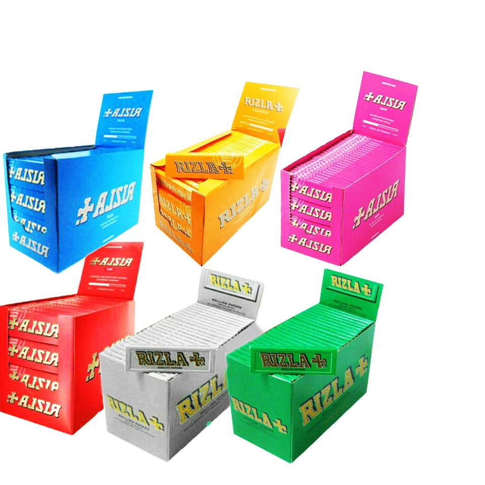 New 20x Packs Rizla Regular Red Green Blue Silver Cigarette Slim Rolling Papers