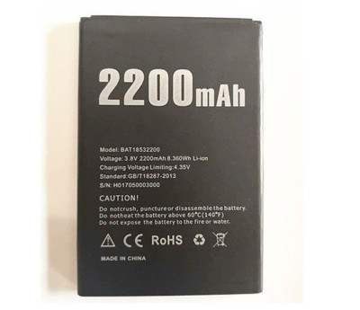 DOOGEE X53 2200mAh Original Battery UK/EU Stock