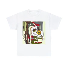 T Shirt Unisex Random Doodle Drawing Odd Curiosity Obscure Art Quirky Weird Tee