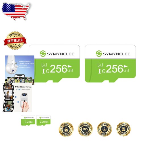 Dual 256GB TF Memory Cards - Super Speed, Waterproof & Shockproof Storage