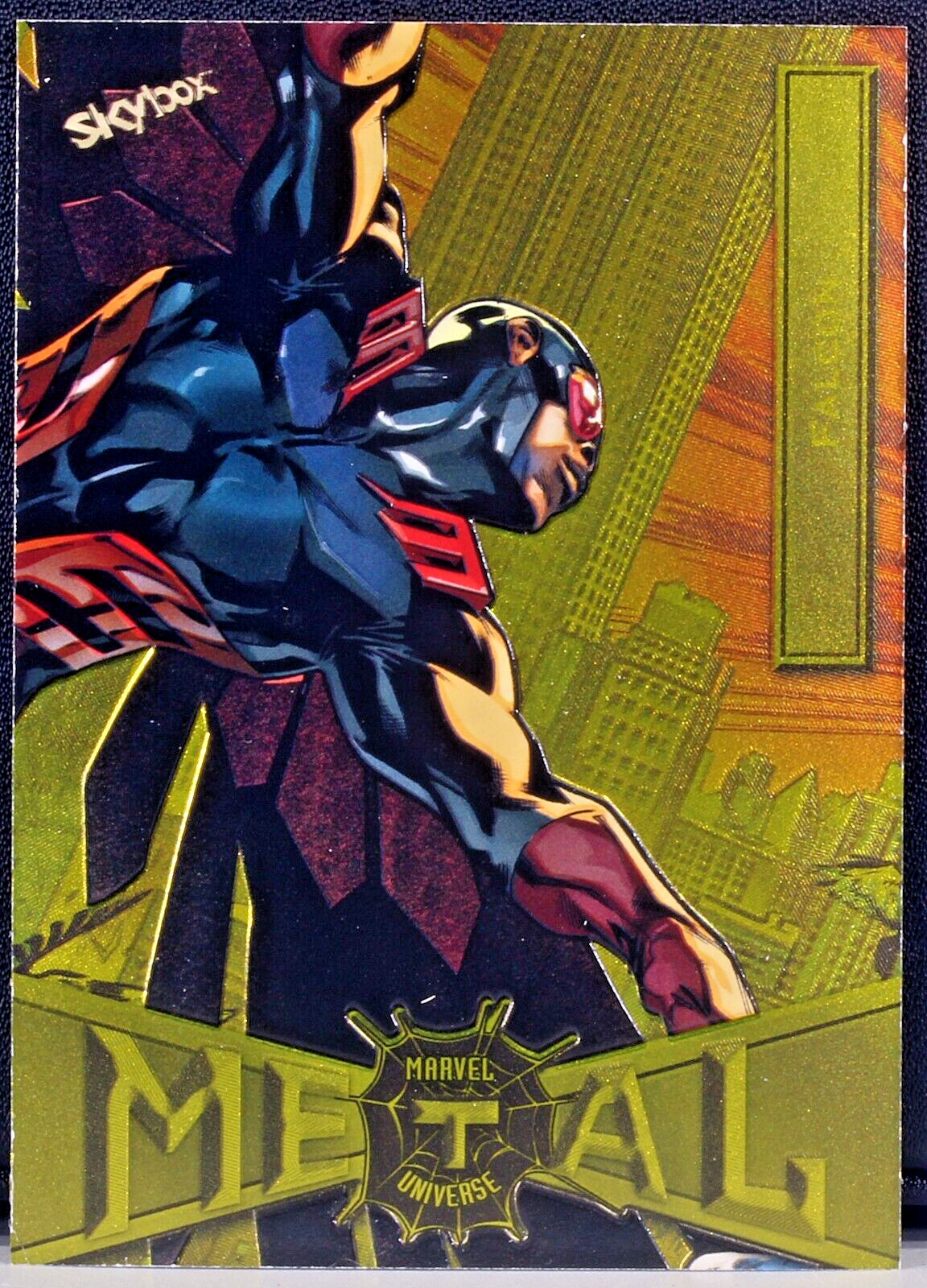 2021 Skybox Marvel Metal Universe Spider-Man Falcon #26 Light FX Yellow