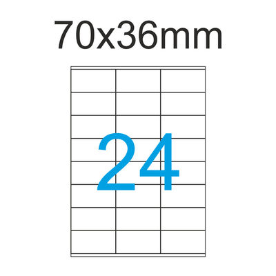 Etiketten 70x36 mm 10 Blatt A4 70x36 Luma 240 Adress-Aufkleber Weiss