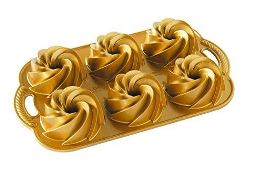 Nordic Ware Heritage Bundtlette Cakes, One Size, Gold
Opens in a new window or tab