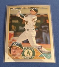 2023 Topps Chrome Baseball #199 Cal Stevenson RC Oakland Athletics