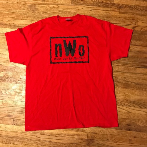 VTG New World Order Red Black Logo T 