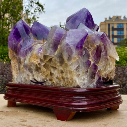 21.98LB Natural Amethyst Backbone Crystal Raw Ore Specimen Stone Healing - Picture 3 of 18