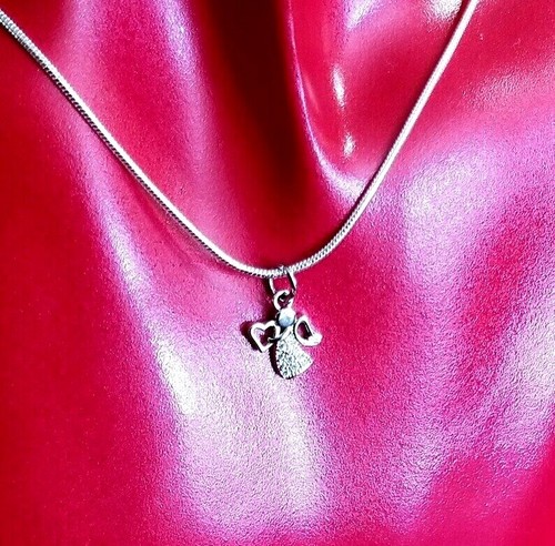 Collar de plata esterlina ángel de la guarda primera comunión joyería religiosa - Imagen 6 de 6