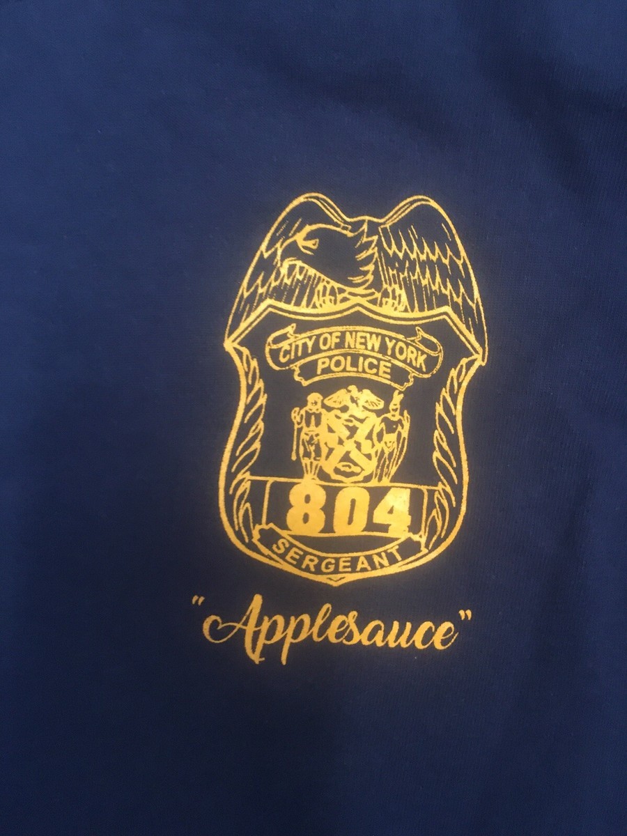 NYPD NY Police 62nd PCT 9th Brooklyn Applesauce Shirt XL Precinct