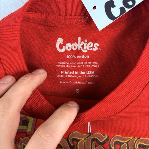 NWT Skull Cookies SF Highway Red T Shirt Size Small 100% Authentic. Reaper. - Picture 6 of 11