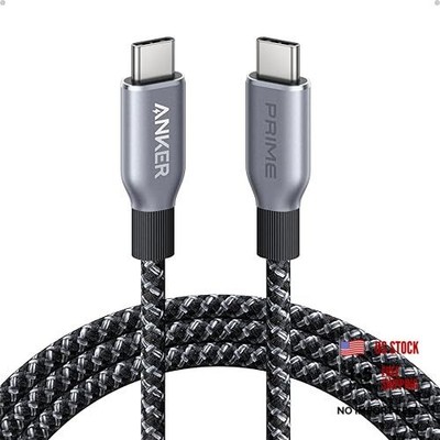 Anker Prime USB C to USB C Cable, 240W Fast Charging Cord, Upcycled-Braided 6FT