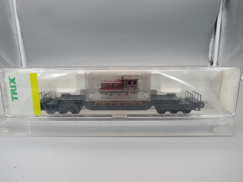 Trix Express H0 33856 Tiefladewagen + Lok, Metall, SoMo 1997  in OVP neuwertig | Zustand: Neu