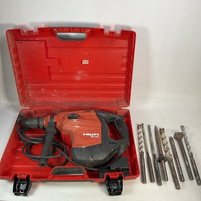 Hilti TE 70 AVR SDS Max Rotary Hammer Drill With Case Side Handle & Bits