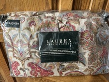 RALPH LAUREN - JACOBEAN PAISLEYL QUEEN DUVET SET - 3 PC - NEW