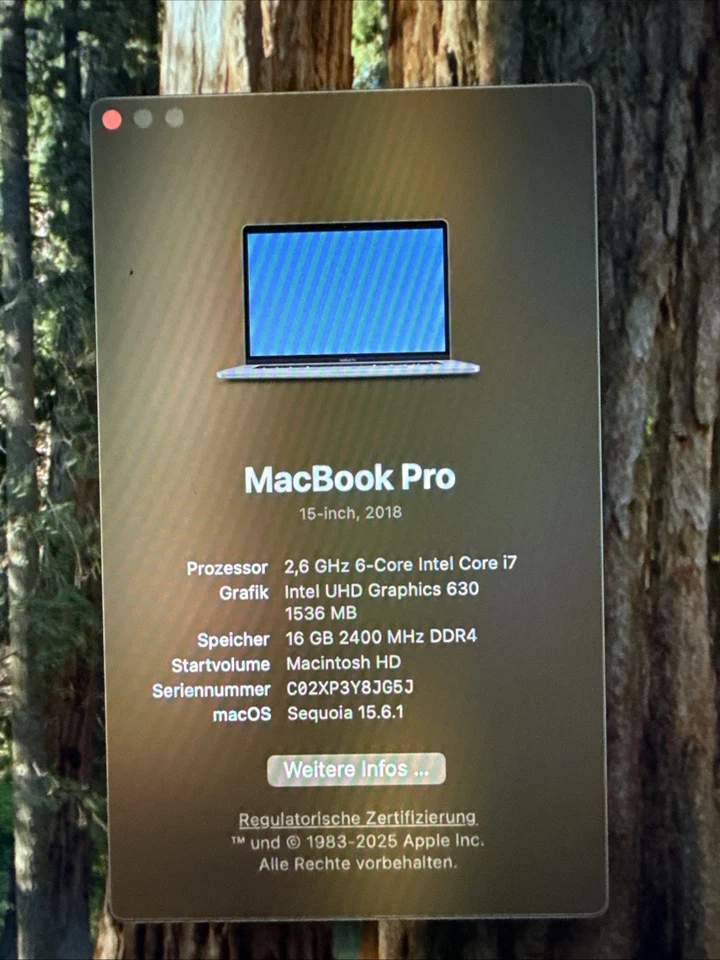 Apple MacBook Pro 15,4 Zoll, 512GB SSD, Intel Core I7, 16GB - Bild 4 von 4