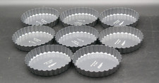 Wilton 4x3/4' Mini Tart Quiche Pentole Set di 8 Fondo Rimovibile Scanalato