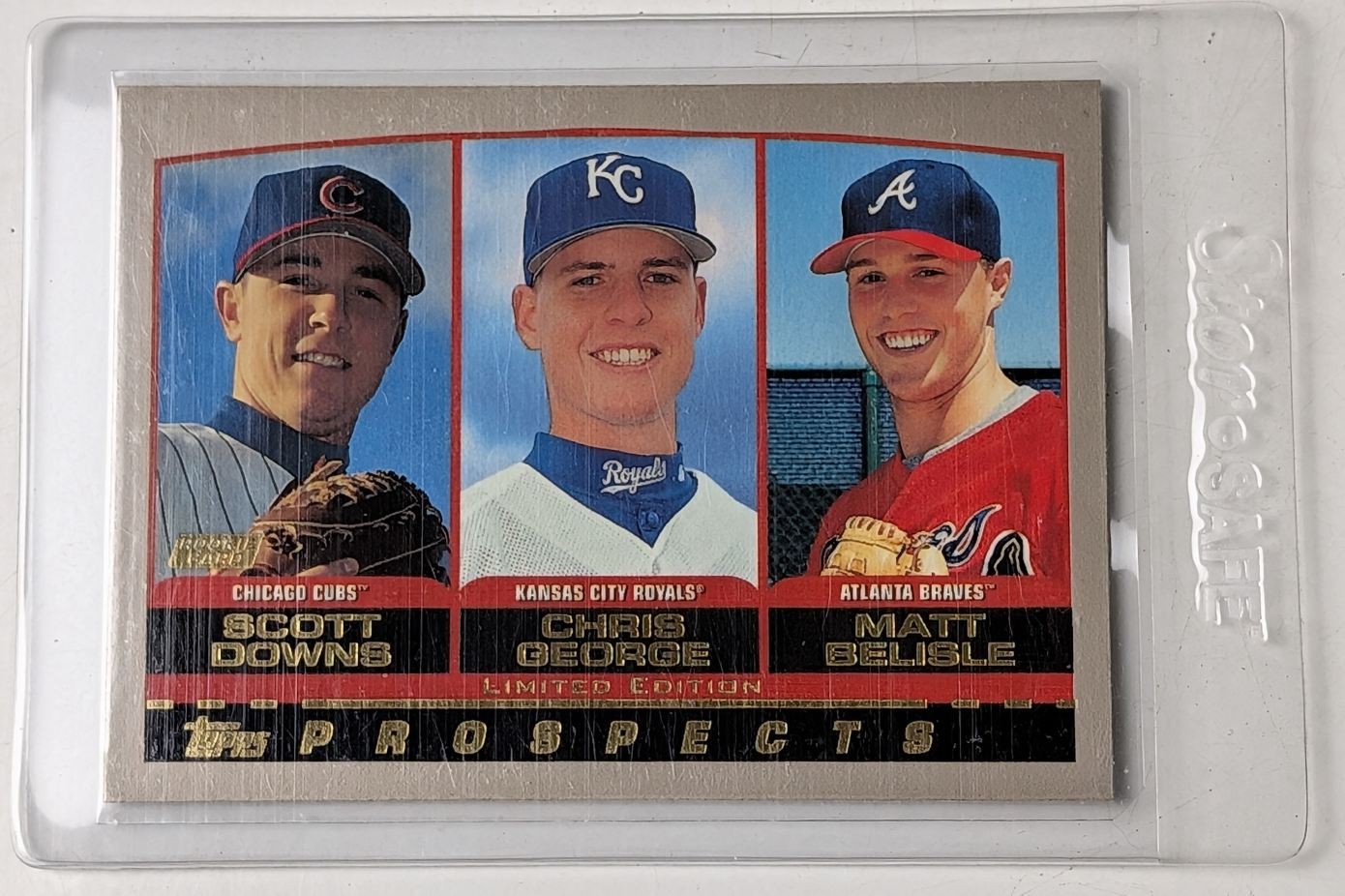 2000 Topps Limited Tiffany Scott Downs/Chris George/Matt Belisle Rookie Chicago