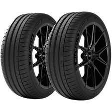 (QTY 2) 225/40ZR18 Michelin Pilot Sport 4 92Y XL Black Wall Tires