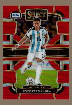 2023-24 Panini Select FIFA #74 Enzo Fernandez Terrace Red Prizm