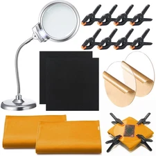 Sports Cards Grading Kit Card Grading Centering Tool Flattening Kit, Magnifyi...