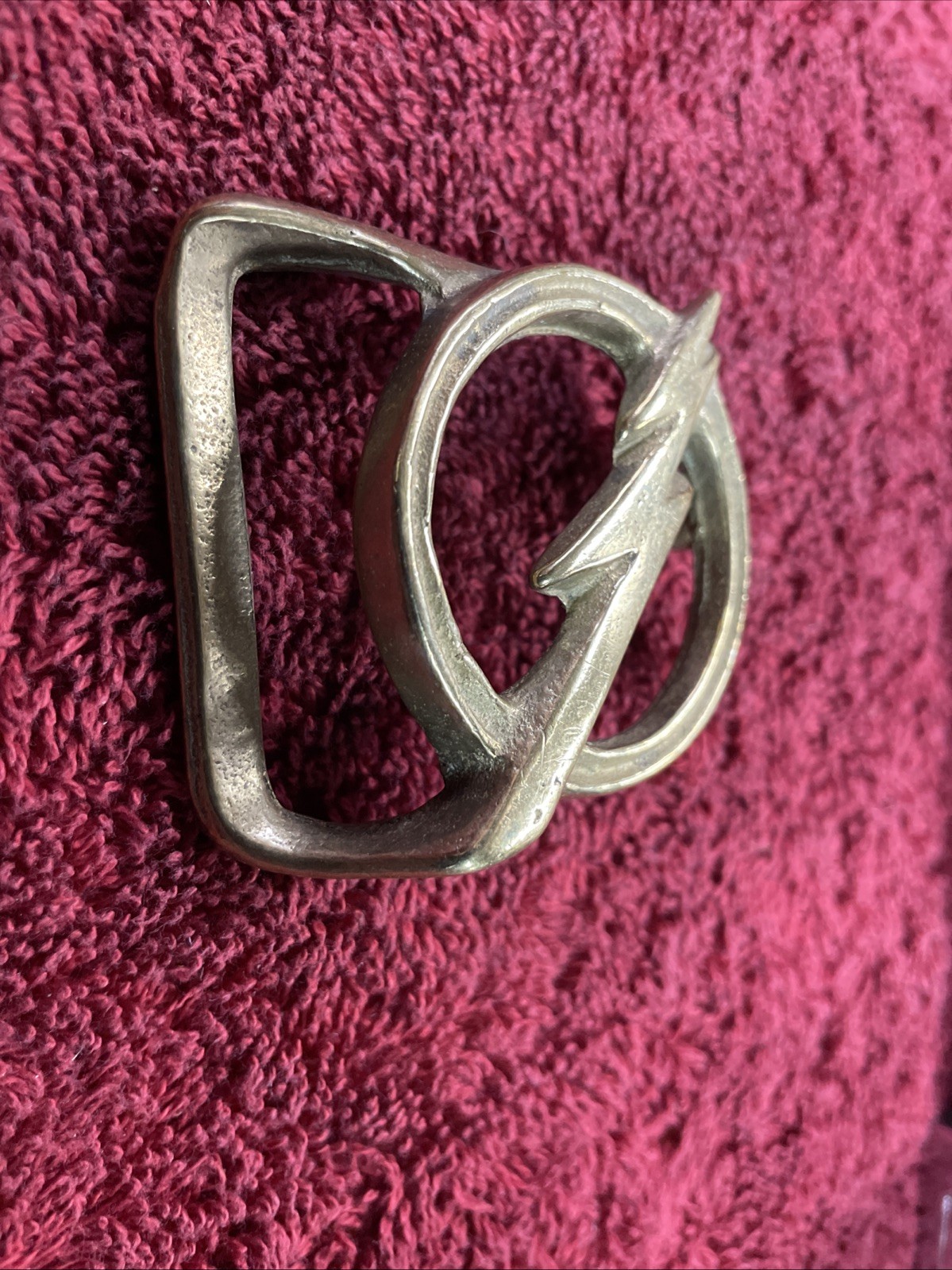 Vintage 1970s Trinity Solid Brass Lightning Bolt … - image 3