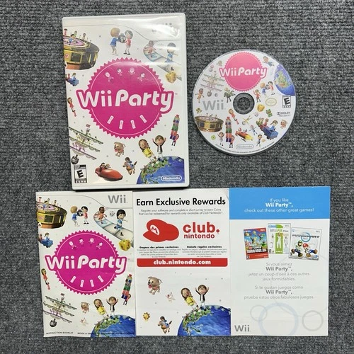 Wii Party (Nintendo Wii, 2010) Complete With Manual Tested Works
