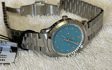Image of Gucci G-Timeless YA1265044 MultiBee Turquoise 32mm Stainless Steel Ladies Watch
