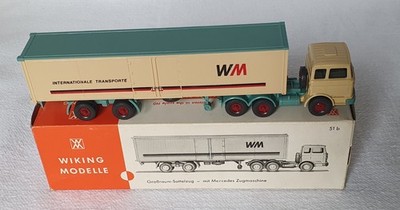 Wiking Mercedes Großraum Sattelzug Nr. 51 b im Originalkarton H0 1:87