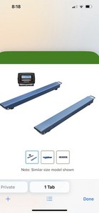 Optima Weighing Beam  System 40” 5000 LB Cap