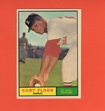 1961 Topps #438 Curt Flood EX/NM St. Louis Cardinals #36877