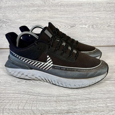 Nike Turnschuhe Herren schwarz UK Größe 8 reflektierend React 2 Shield BQ3382-001