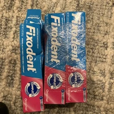 Pack of 4 Fixodent Complete Original Denture Adhesive Cream, 2.4 oz