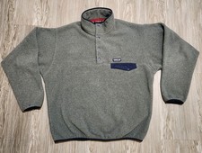 Patagonia Pullover leggero Synchilla Snap T pile uomo grande grigio 25580FA16
