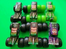 Lot Of 6 Gravedigger 30th Color Treads X-Ray Body Wheels Monster Jam Trucks 1:64