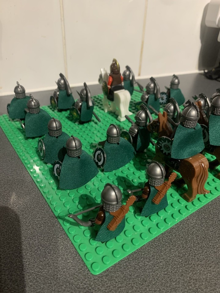 Lord Of The Rings Hobbit Rohan Toy Mini Figures Custom Lego Horse Model ...